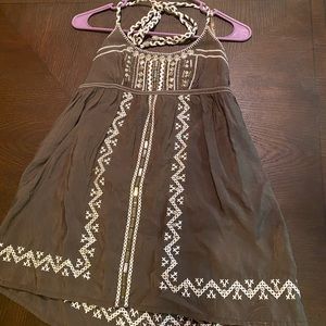 Beautiful beaded tie tank top.